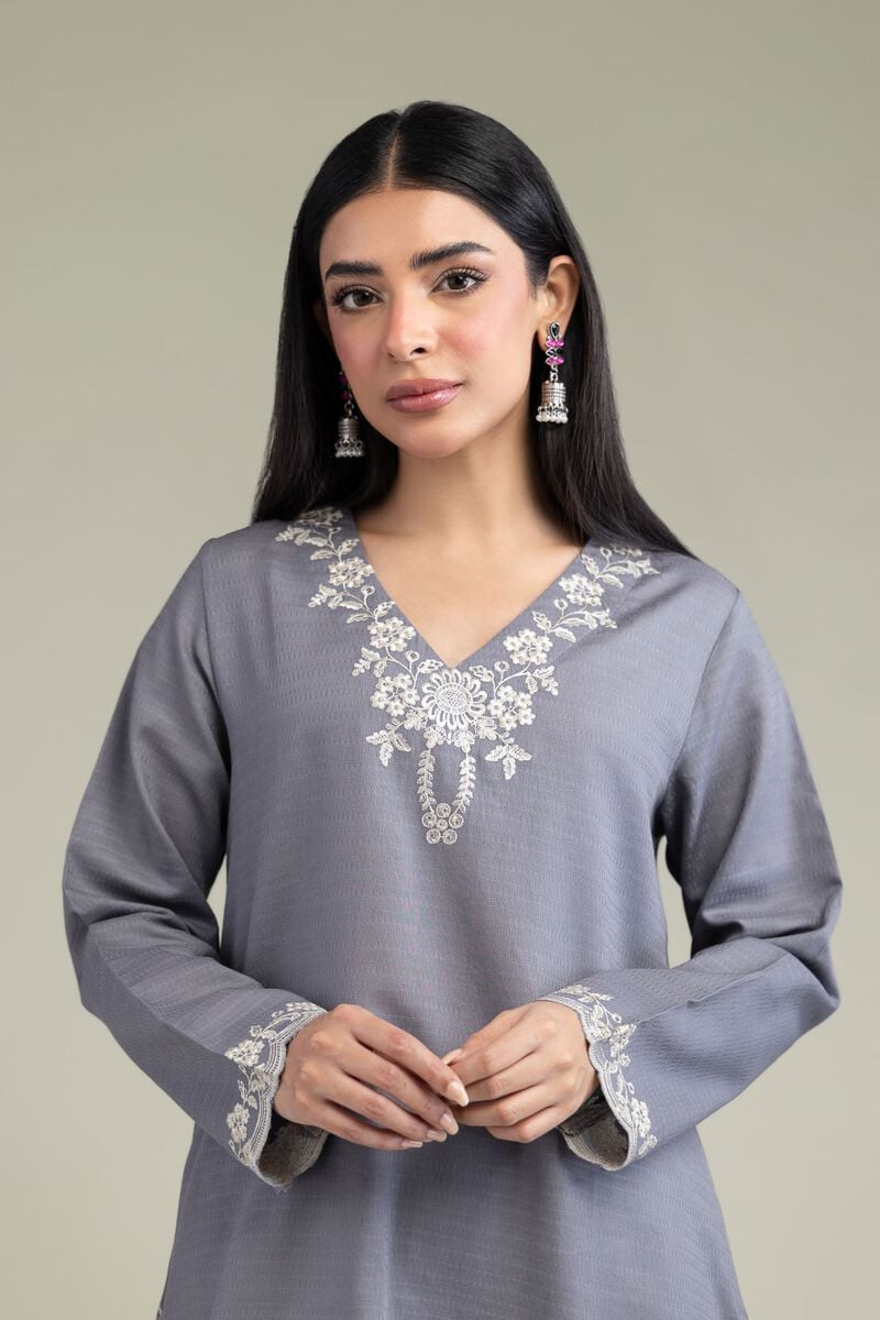 Embroidered | Cotton Dobby | Floral Cotton Kurta | USD 35.00