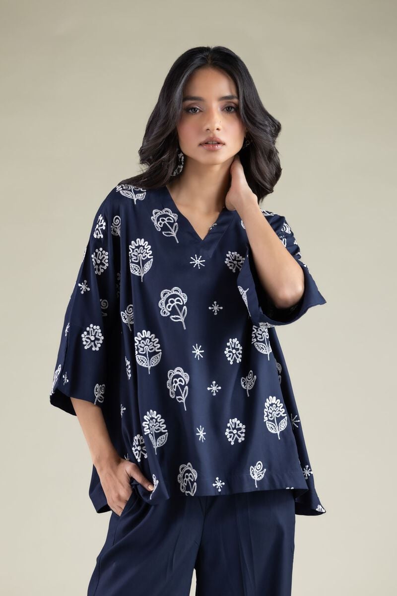 Embroidered | Viscose | Tunic | USD 35.00