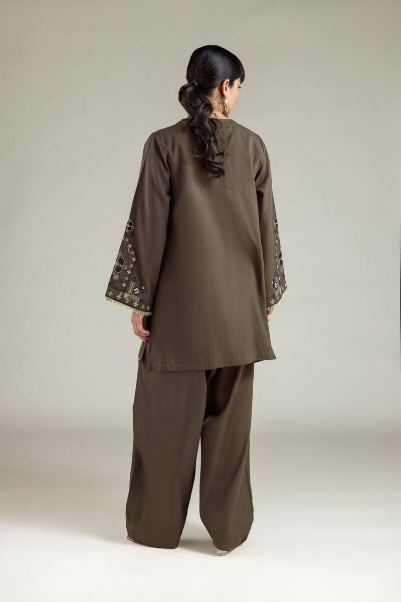 Embroidered | Cambric | 2-Piece Tailored Dress | USD 45.00