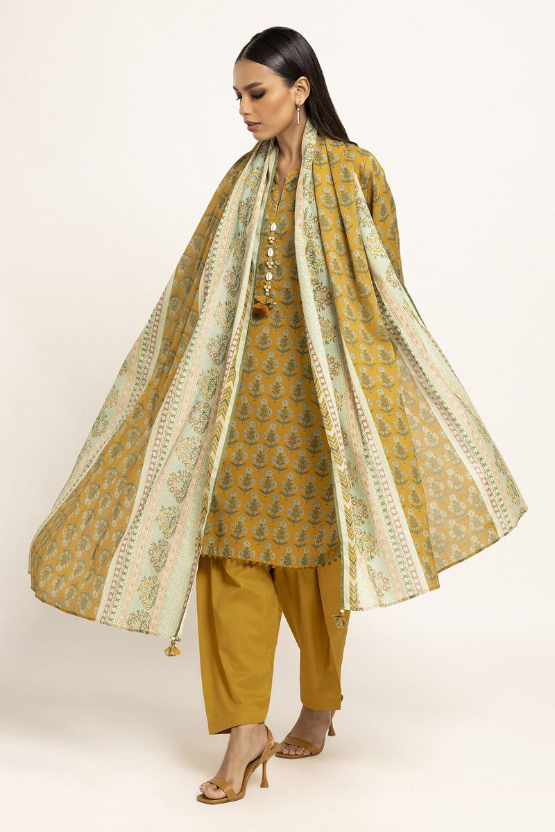 Fabrics 3 Piece Suit, YELLOW, hi-res image number null