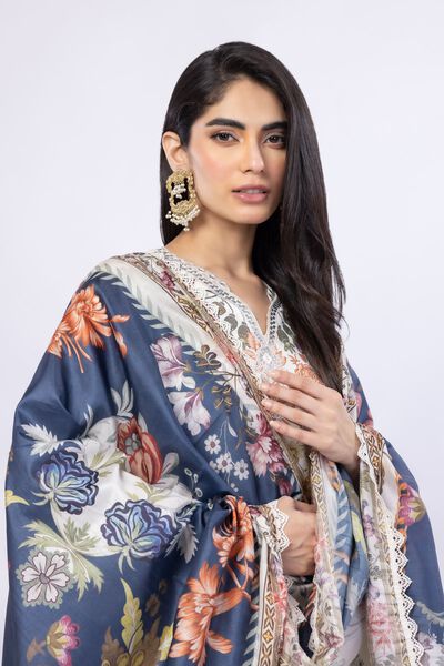 Printed | Tusser Silk | Dupatta | USD 28.00