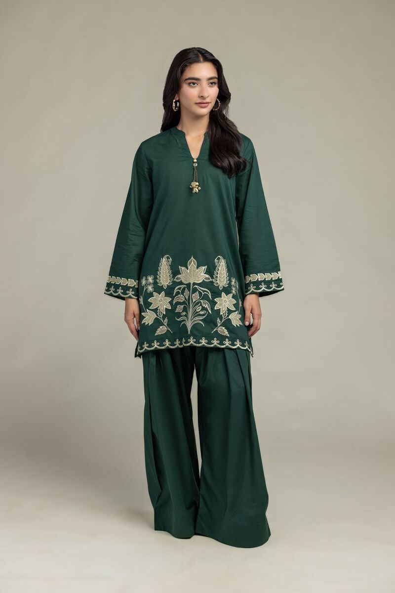 Cambric | Solid Green Shalwar | USD 30.00