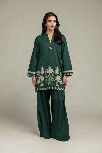 Cambric | Solid Green Shalwar | USD 30.00