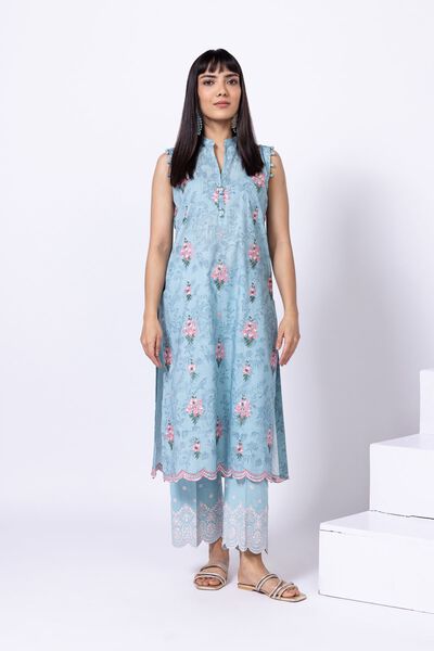 Embroidered | Crosshatch Poplin | Kurta | USD 21.00