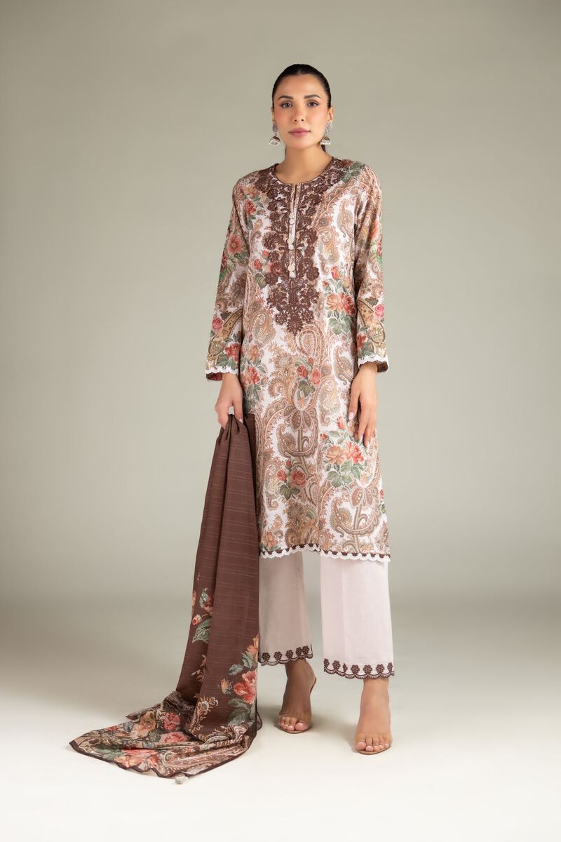 Embroidered | Mesuri | Paisley Tailored 3-Piece | USD 70.00