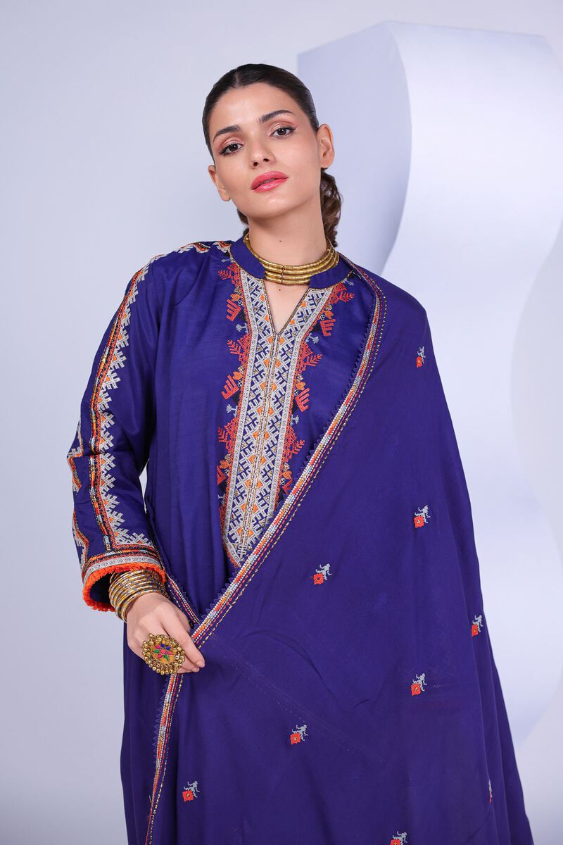 Embroidered | Light Thai Silk | Dupatta | USD 33.00
