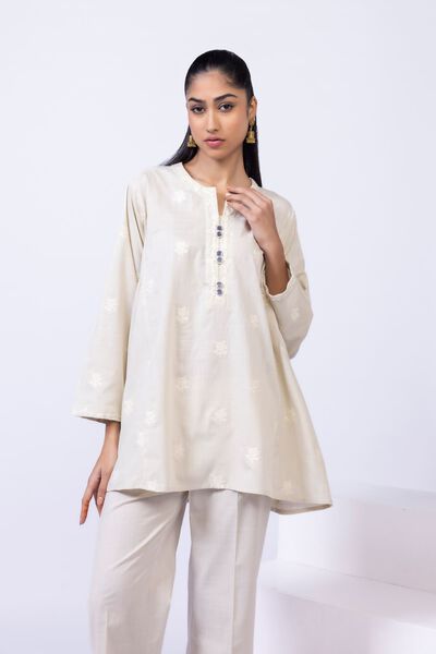 Embroidered | Crosshatch Poplin | Kurta | USD 9.00