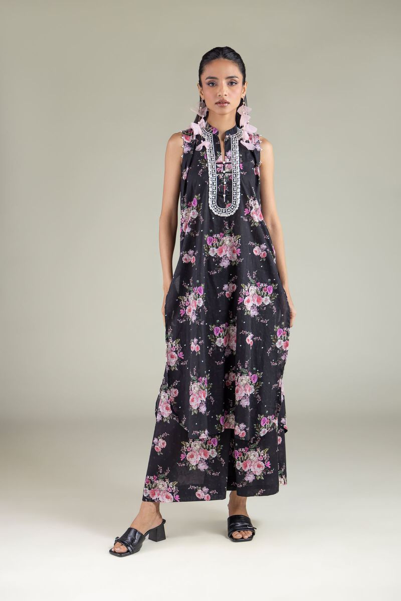 Embroidered | Cambric | Pearl Floral Kurta | USD 40.00