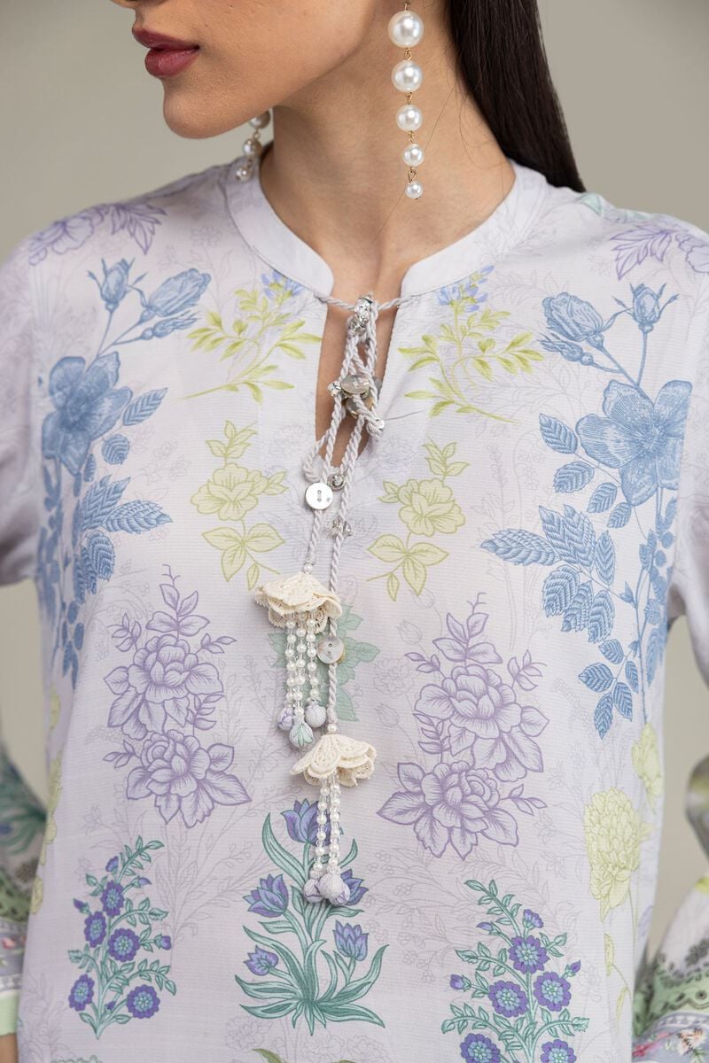 Embroidered | Raw Silk | Floral Silk Kurta | USD 45.00