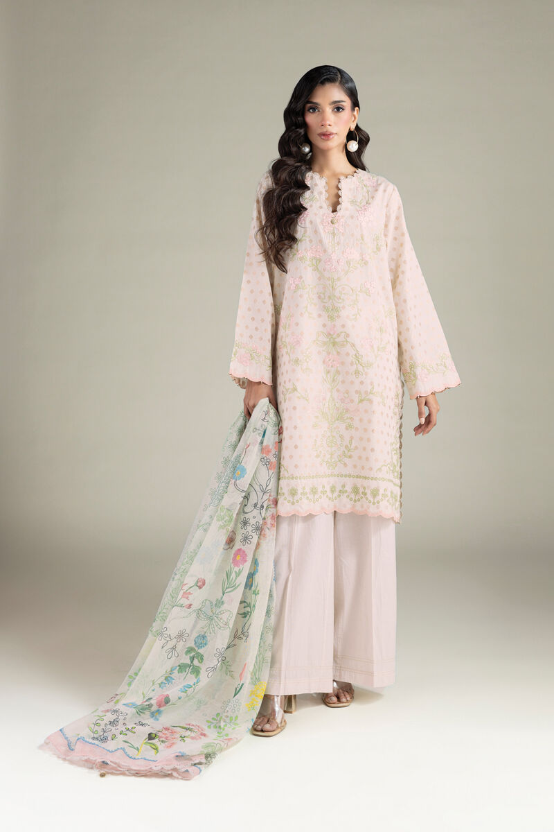 Embroidered | Jacquard | Tailored 3 Piece | USD 85.00