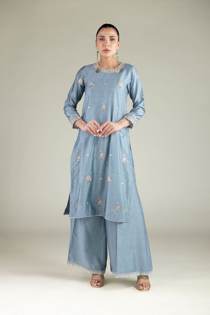 Embroidered | Raw Silk | Kurta | USD 55.00
