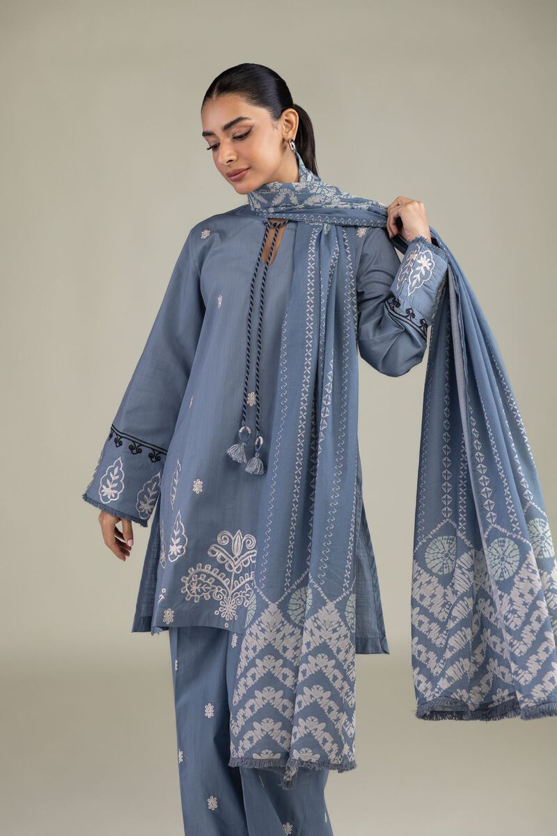 Textured Lawn | Embroidered | Floral Lawn Dupatta | USD 30.00