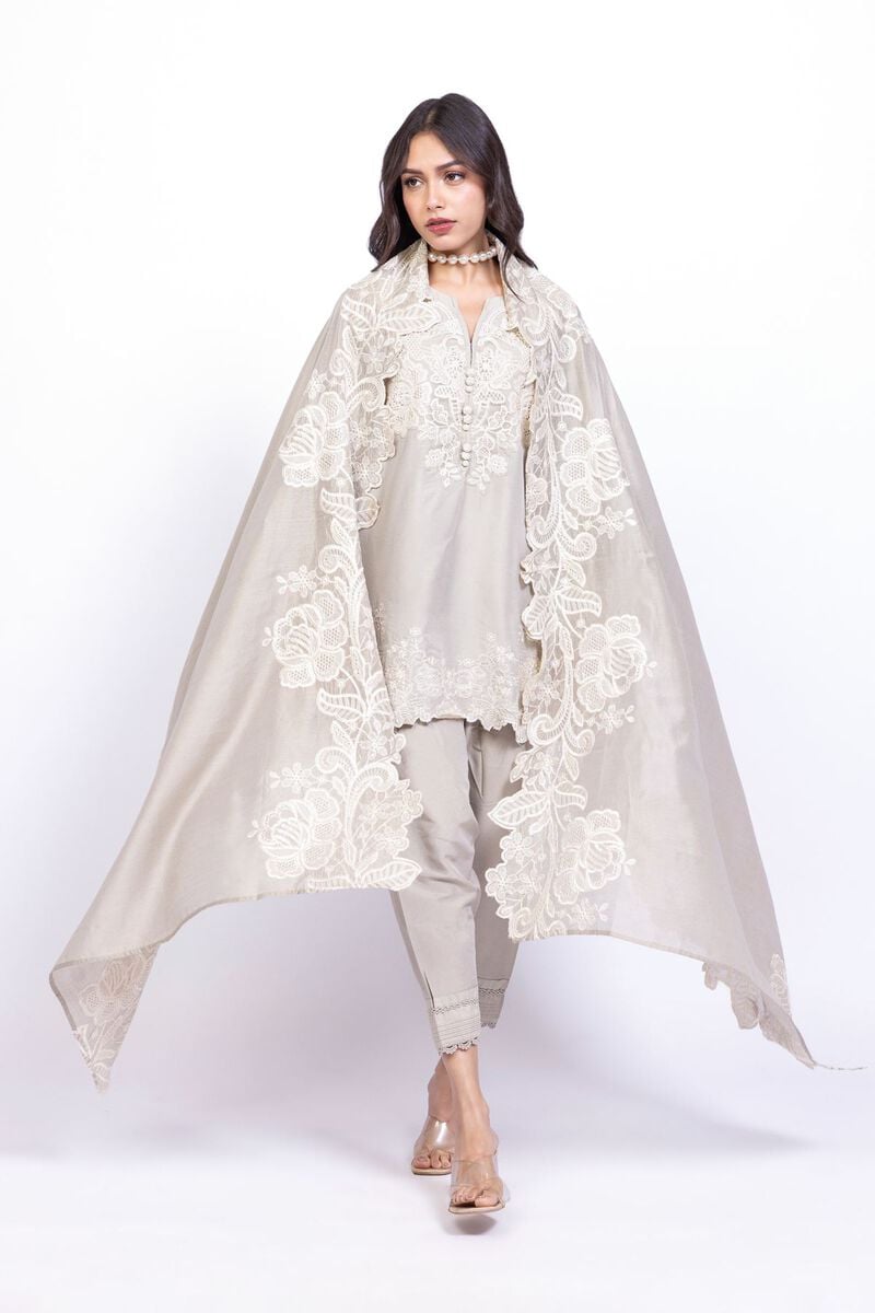 Embroidered | Cotton Net | Dupatta | USD 32.00