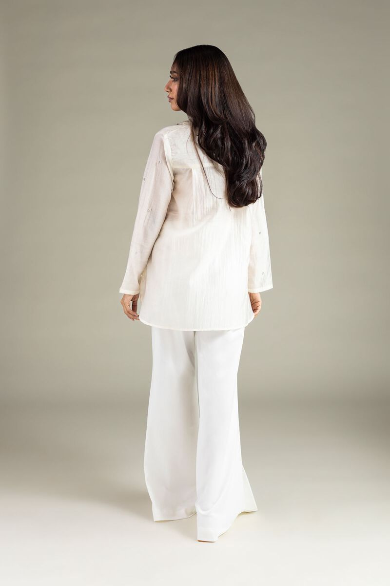 Embroidered | Raw Silk | Shirt | USD 17.50