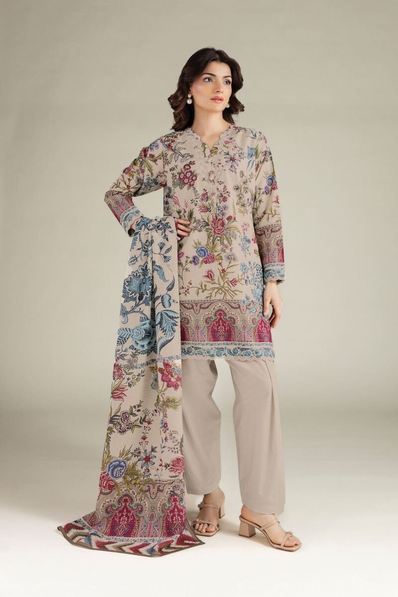 Printed | Mesuri Dobby | Tailored 3 Piece | USD 65.00