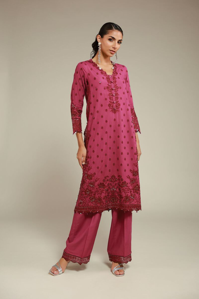 Embroidered | Raw Silk | Kurta | USD 80.00