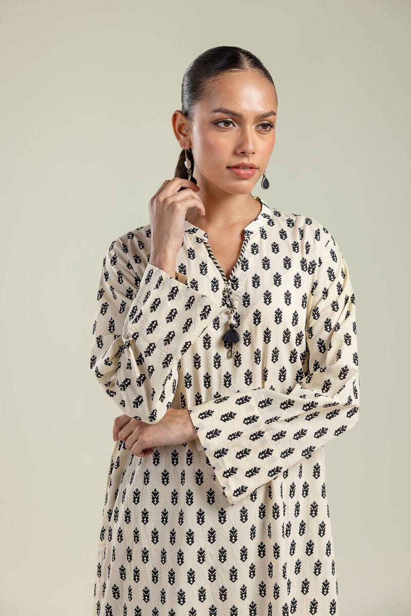 Printed | Cambric | Cambric V-Neck Kurta | USD 30.00