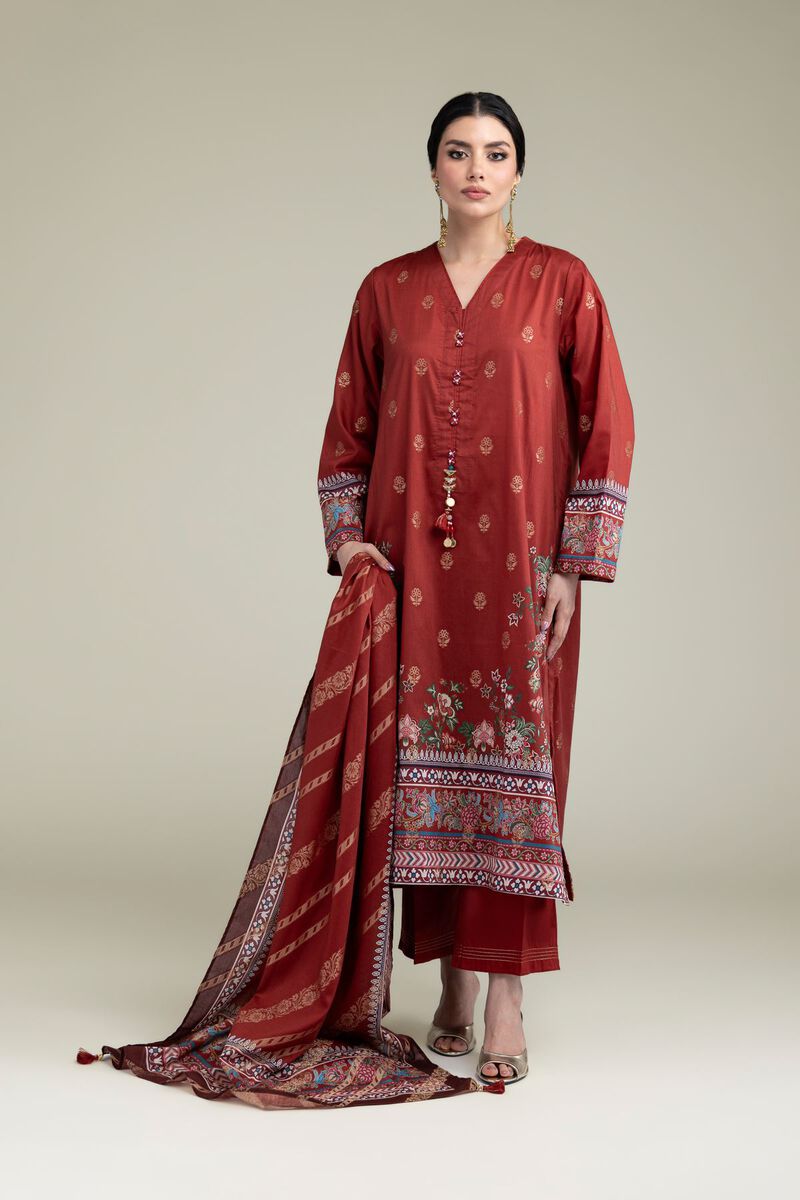 Printed | Jacquard | Tailored 3 Piece | USD 70.00