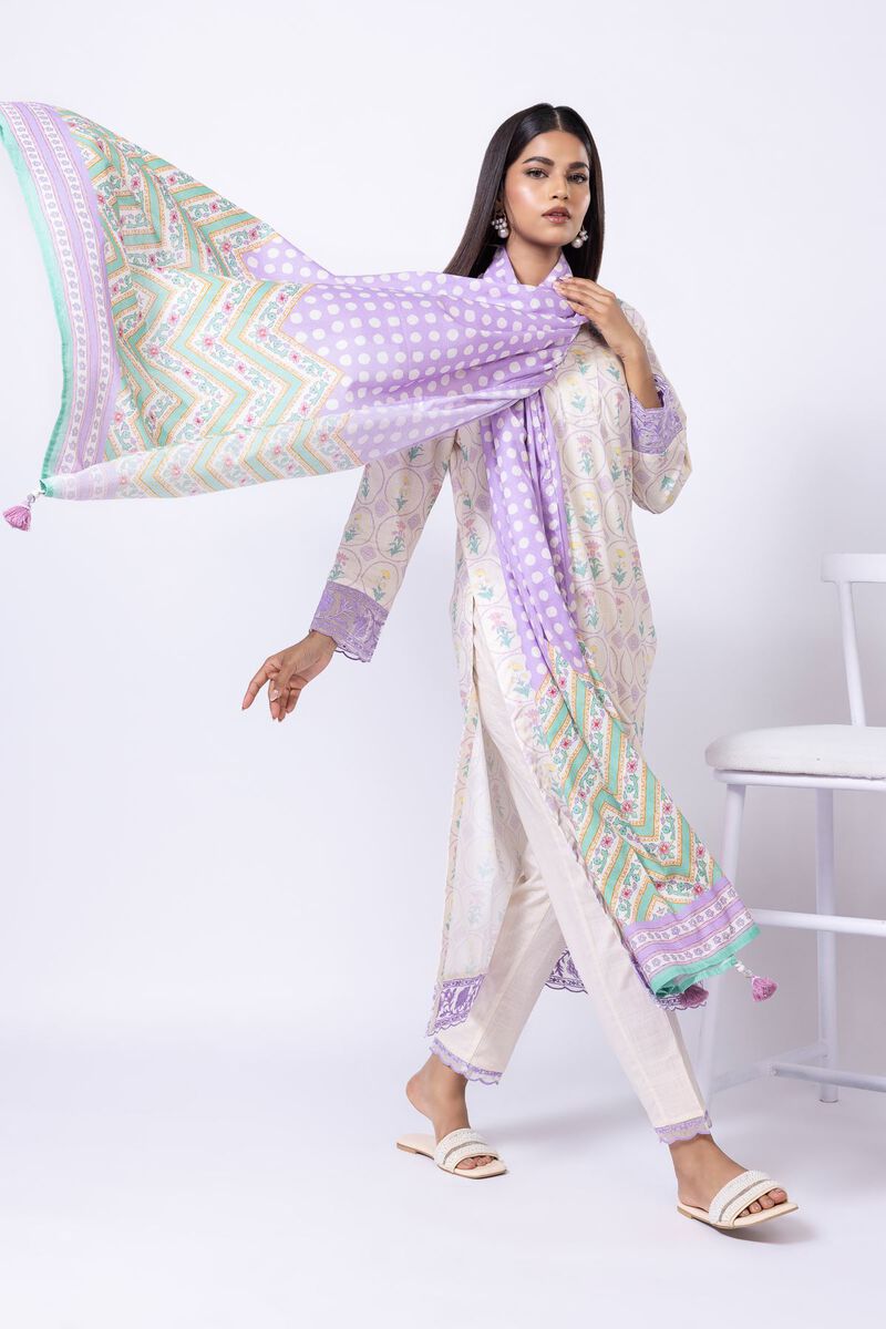 Printed | Slub Lawn | Dupatta | USD 20.00