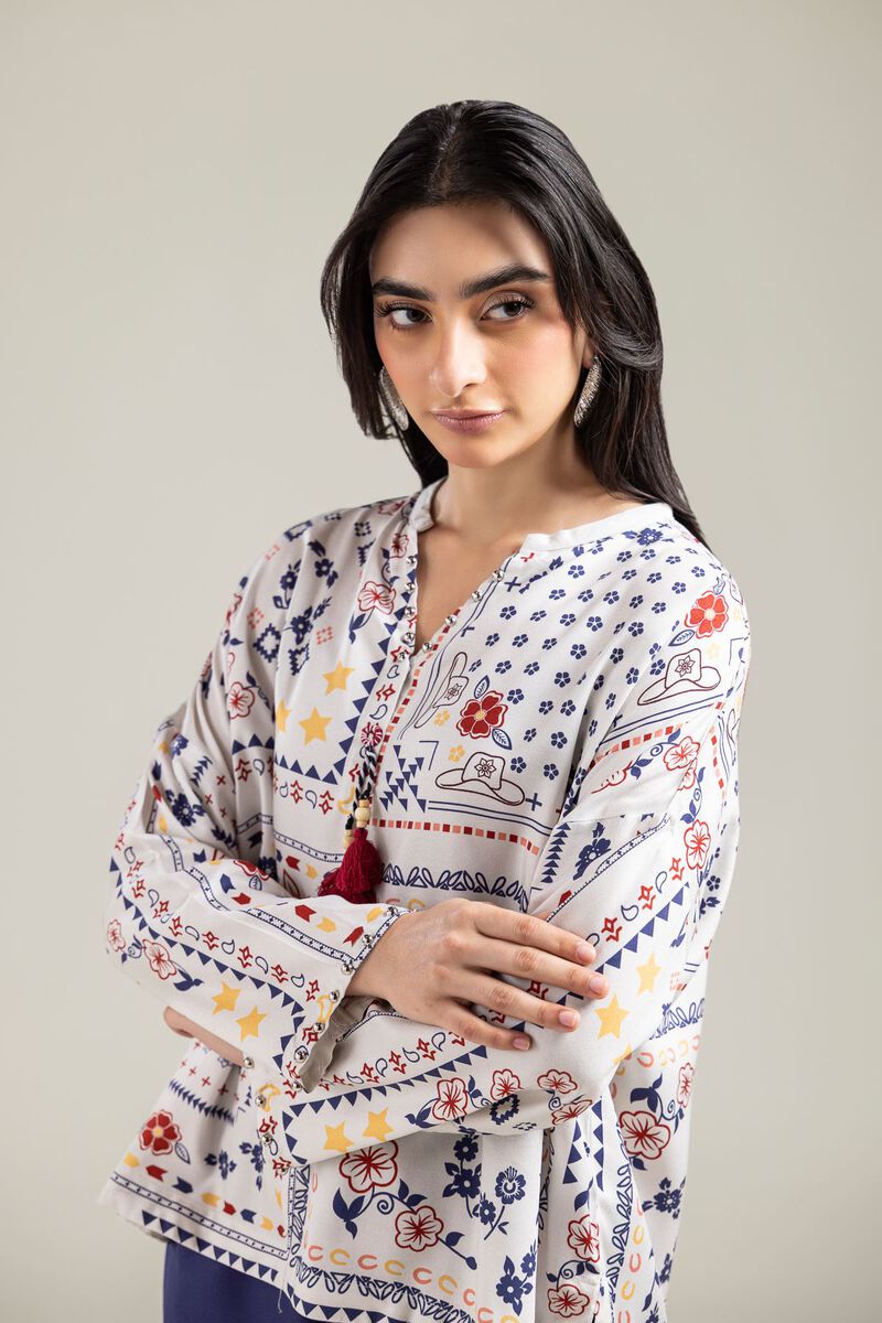 Embroidered | Viscose Crepe | Blouse | USD 35.00