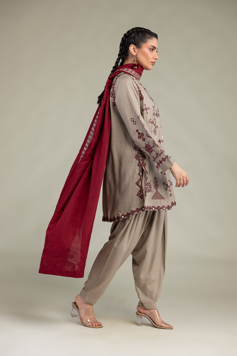 Embroidered | Polyester Silk | Polyester Silk Dupatta | USD 40.00