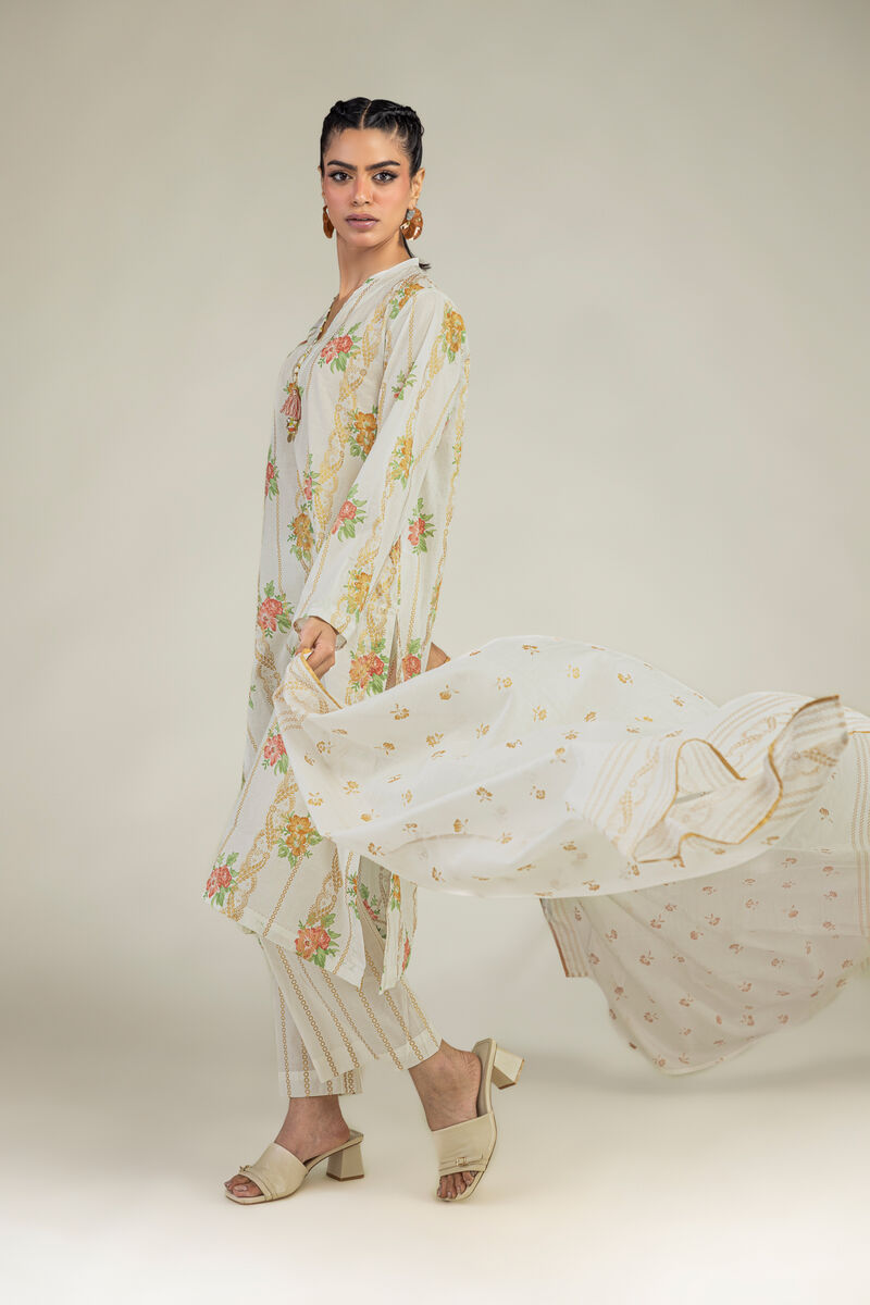Printed | Lawn | Floral Lawn Dupatta | USD 30.00