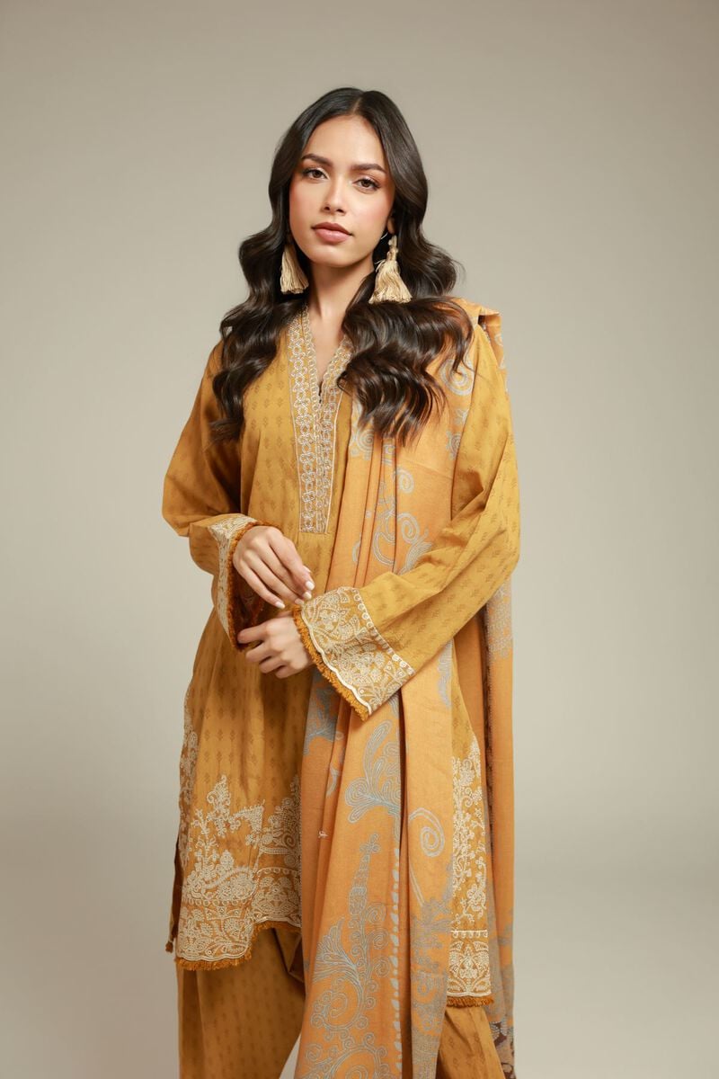 Embroidered | Dobby | Tailored 3-Piece Set | USD 85.00