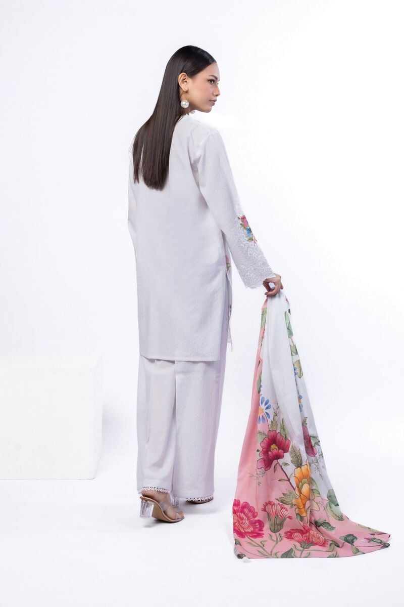 Embroidered | Cotton Dobby | Tailored 3 Piece | USD 75.00