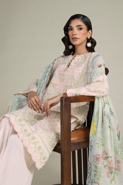 Embroidered | Jacquard | Tailored 3 Piece | USD 85.00