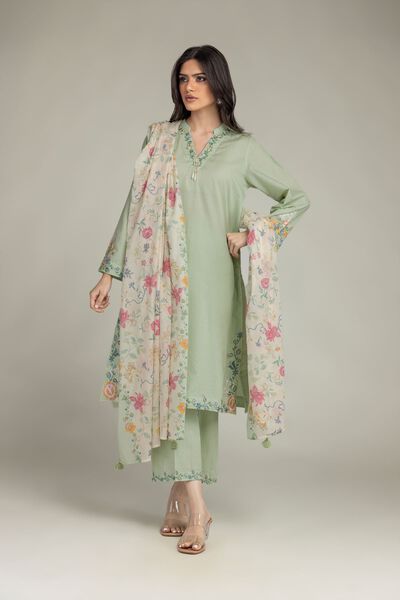 Embroidered | Cotton Net | Cotton Net Dupatta | USD 25.00