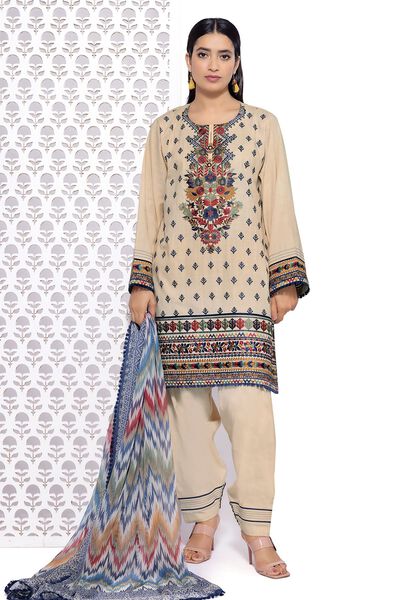 Embroidered | Crosshatch | Tailored 3 Piece | USD 42.50
