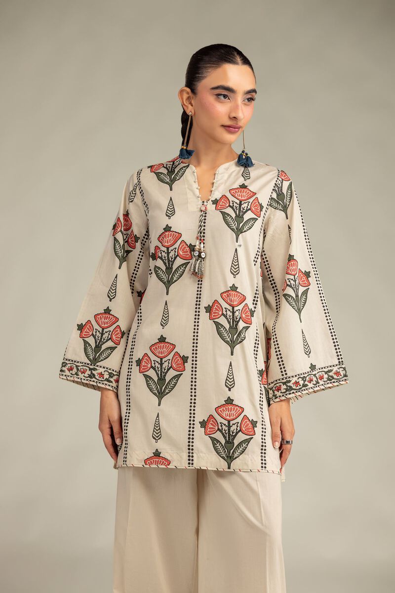 Printed | Cambric | Floral Cambric Kurta | null