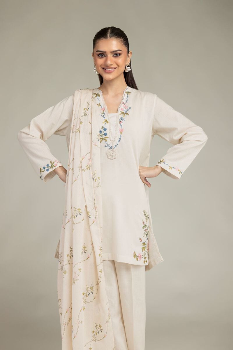 Embroidered | Cotton Net | Cotton Net Dupatta | USD 25.00