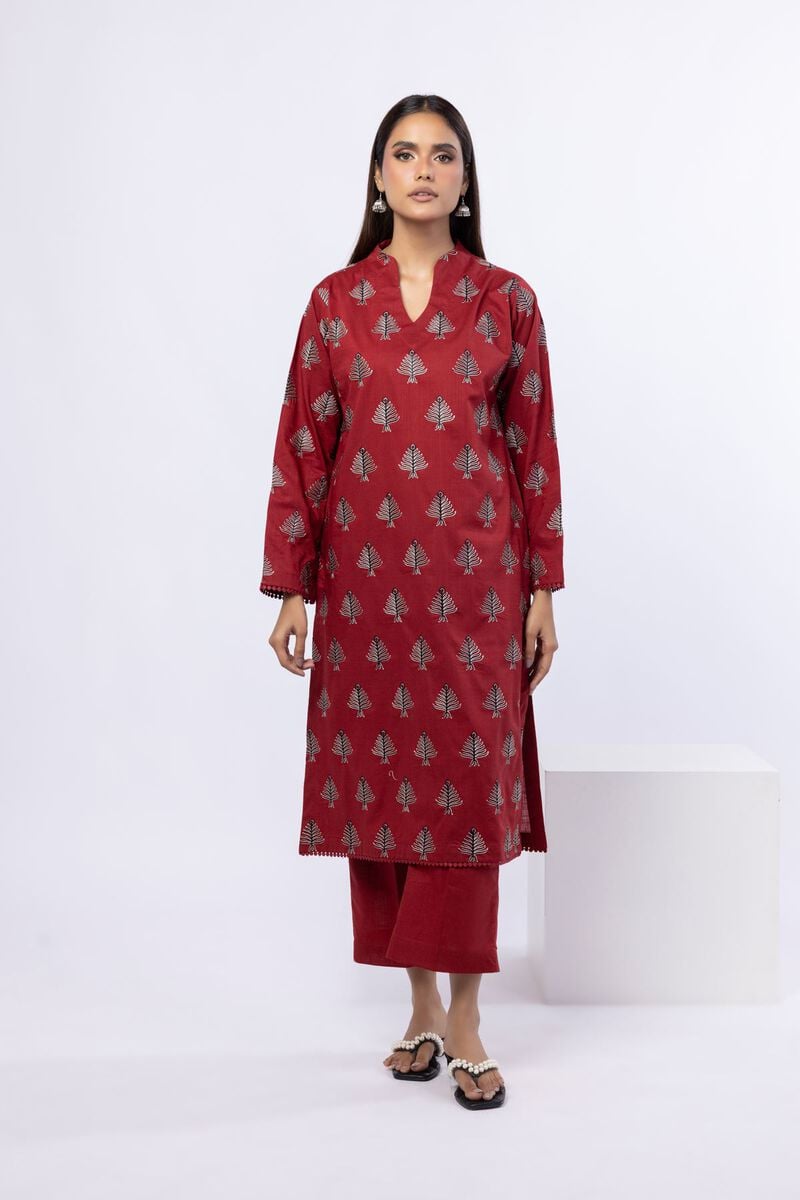 Embroidered | Crosshatch Poplin | Kurta | USD 17.50