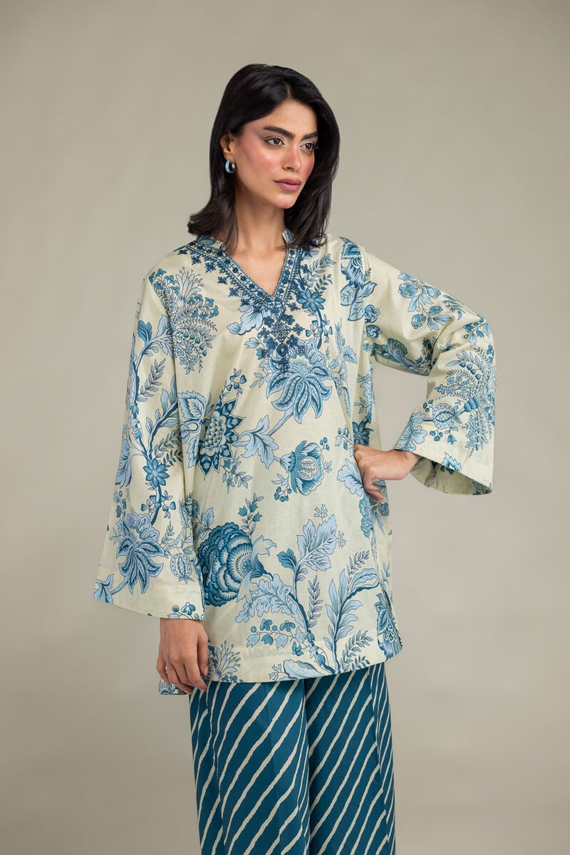 Embroidered | Cambric | Floral Cambric Kurta | USD 35.00