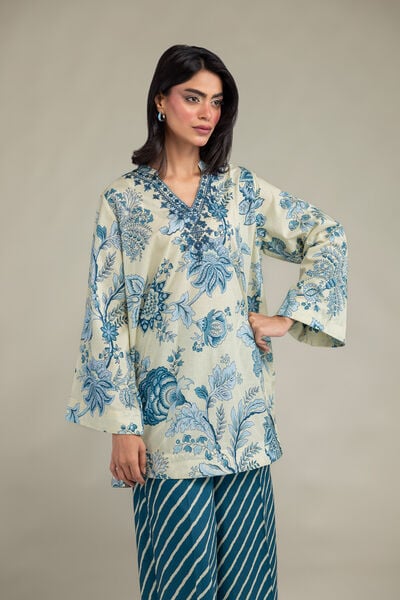 Embroidered | Cambric | Floral Cambric Kurta | USD 35.00