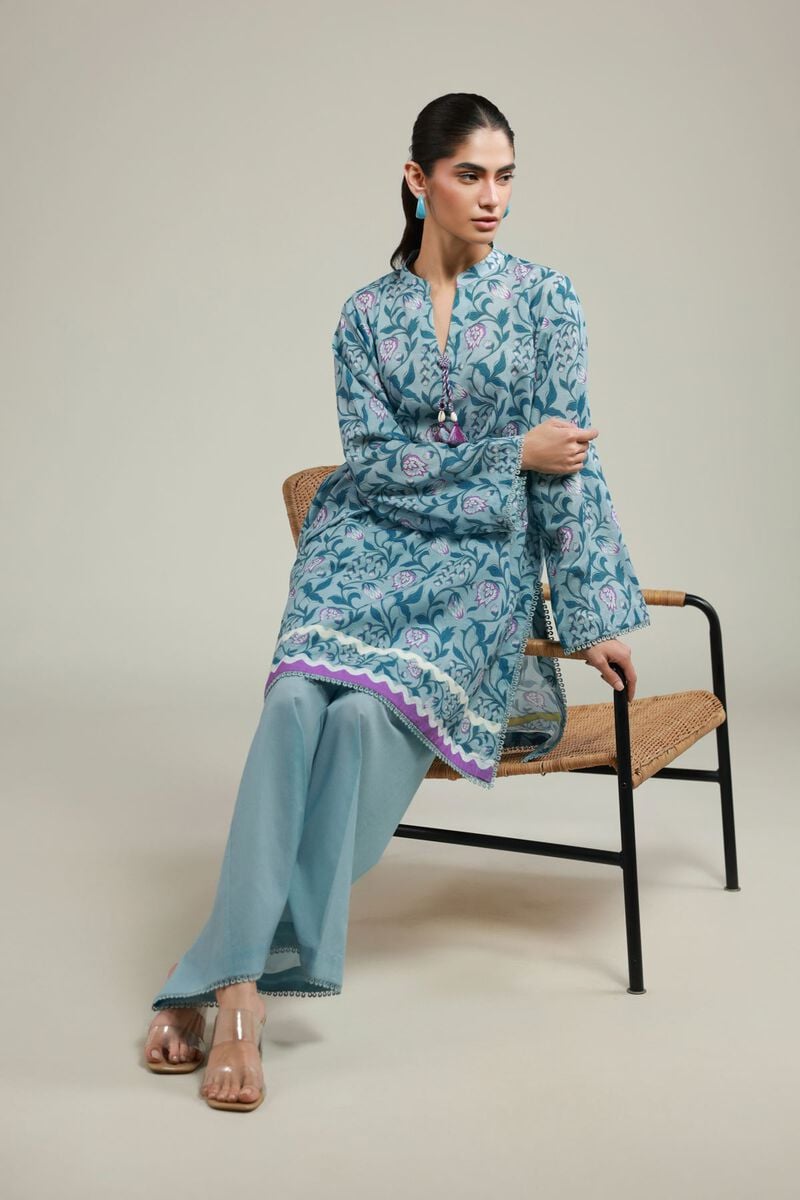 Printed | Cambric | Tailored 2 Piece | Top and Bottom | USD 45.00