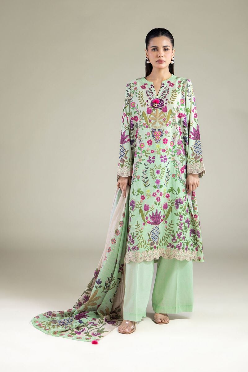 Embroidered | Messuri | Floral Tailored 3-piece | USD 70.00