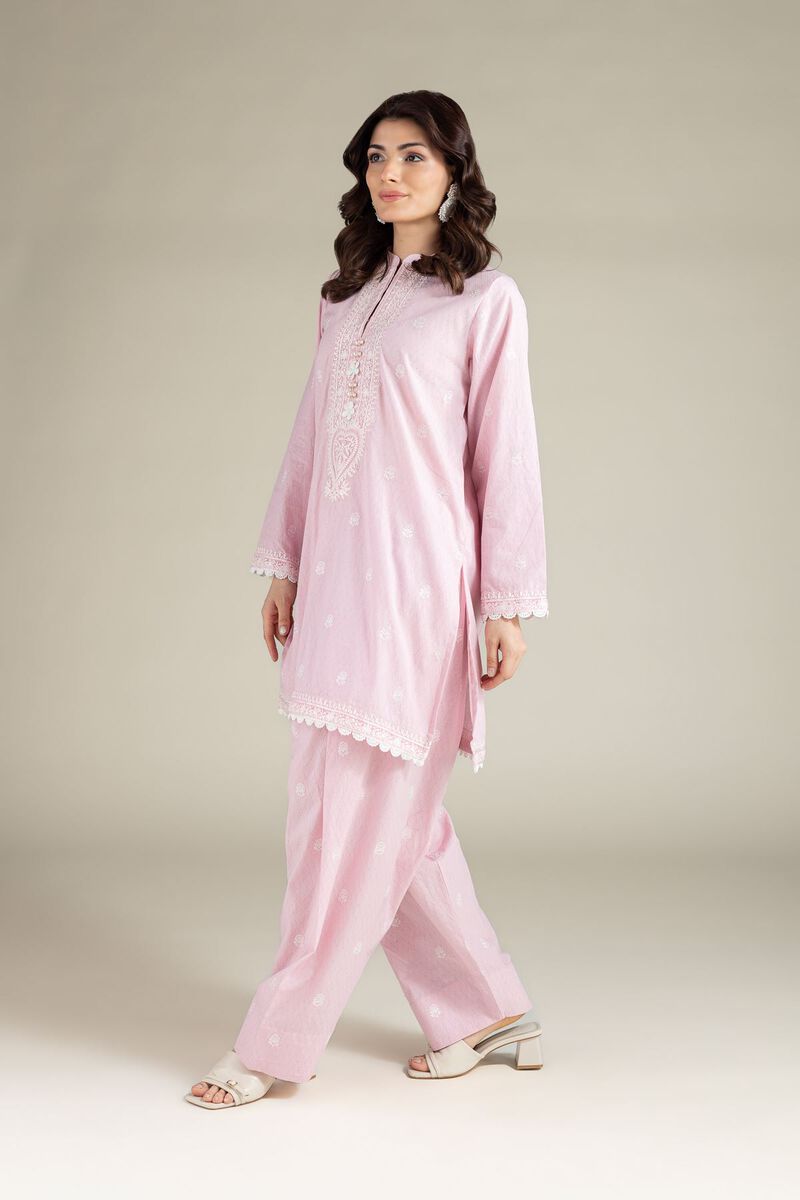 Embroidered | Cotton Dobby | 2-Piece Tailored Set | USD 60.00