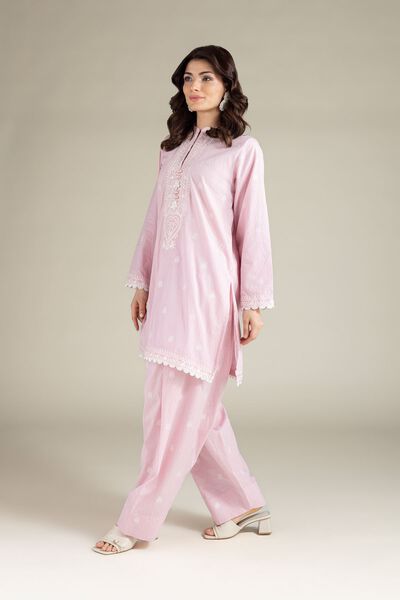 Embroidered | Cotton Dobby | 2-Piece Tailored Set | USD 60.00