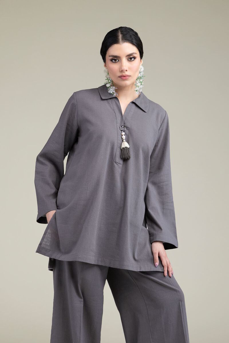 Dyed | Blended Linen | Solid Linen Kurta | USD 35.00