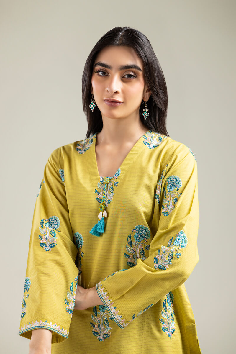 Embroidered | Mesuri | Short Floral Kurta | USD 40.00
