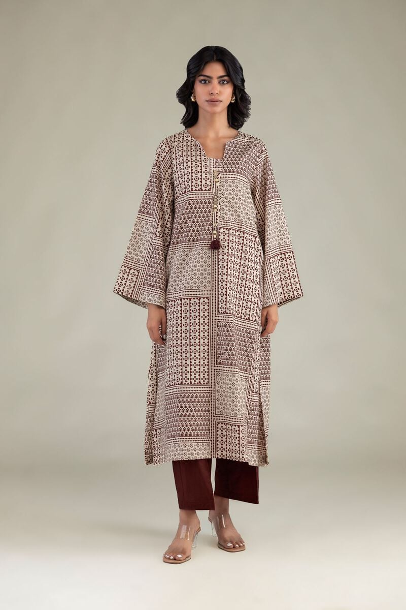 Printed | Cambric | Solid Brown Pants | USD 30.00