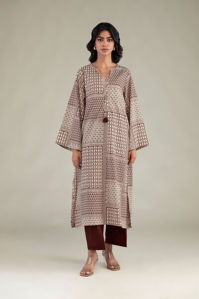 Printed | Cambric | Solid Brown Pants | USD 30.00