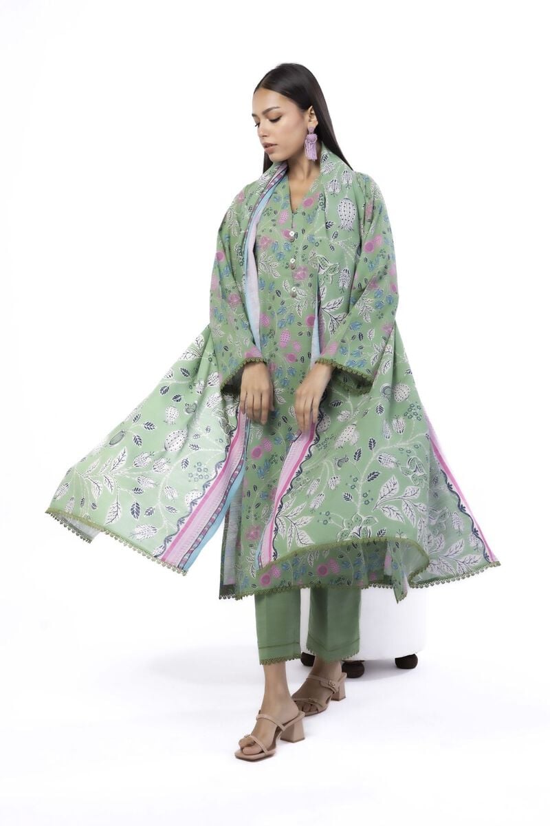 Printed | Khaddar | Tailored 3 Piece | USD 22.50