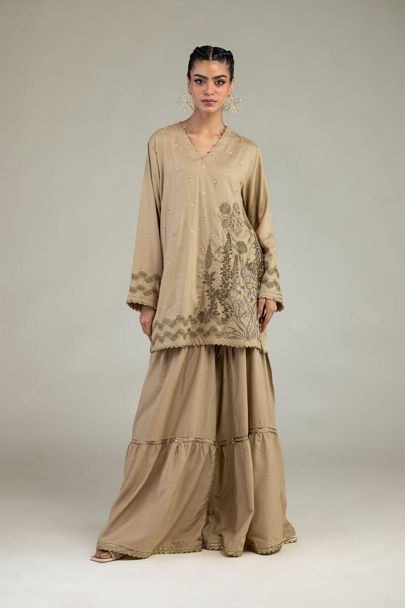 Embroidered | Raw Silk | Raw Silk Pants | USD 35.00
