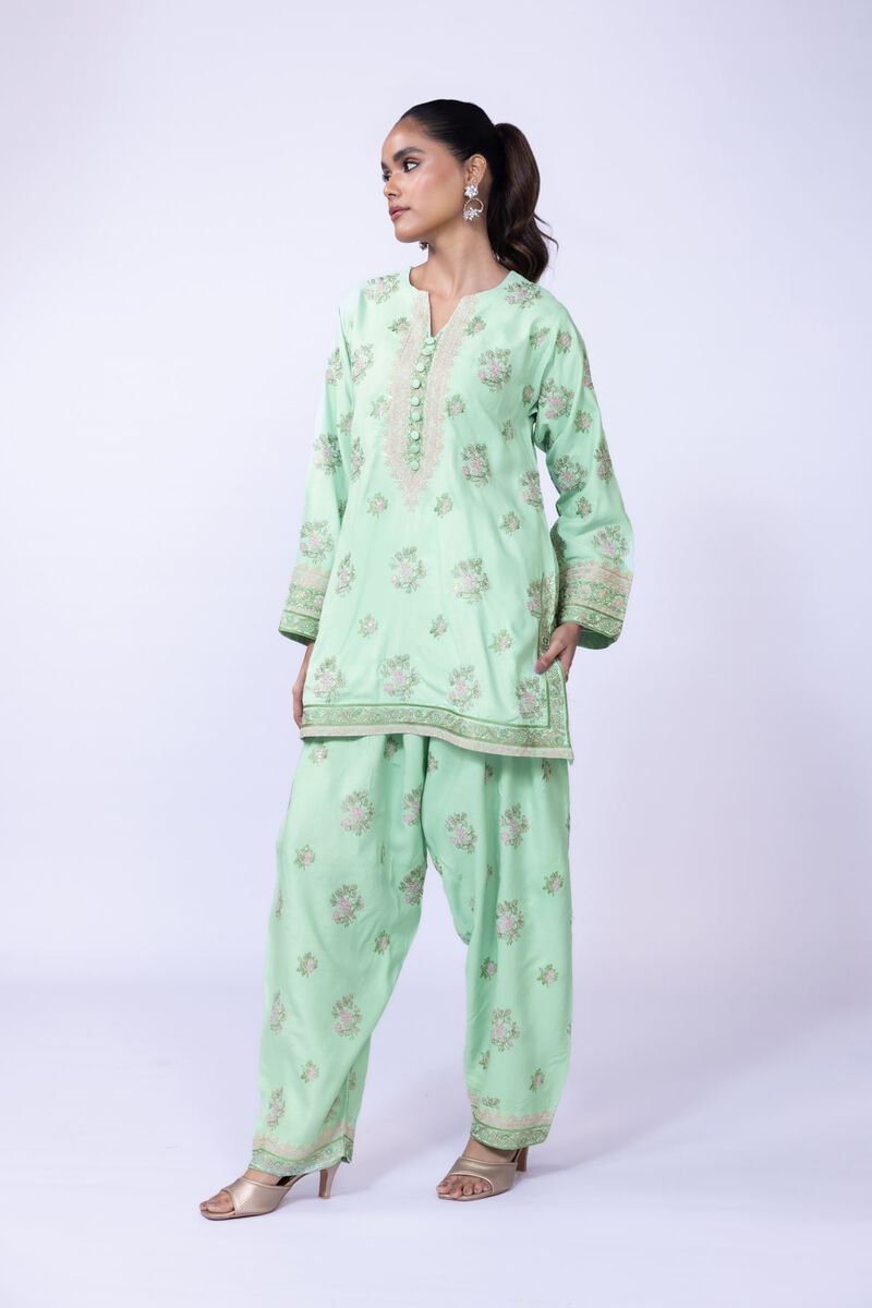 Embroidered | Russian Raw Silk | Shalwar | USD 15.00