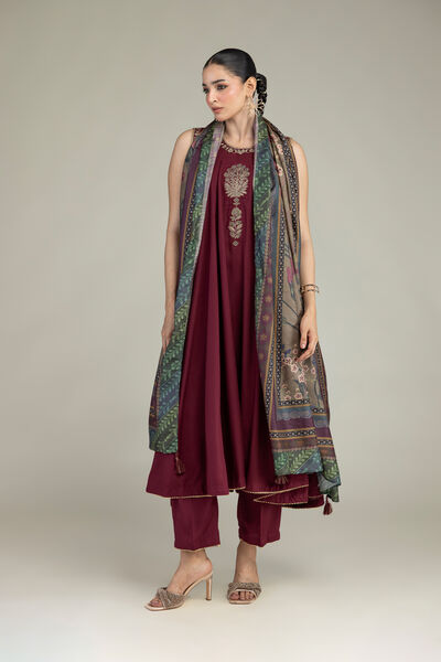 Embroidered | Raw Silk | Raw Silk Pants | USD 35.00