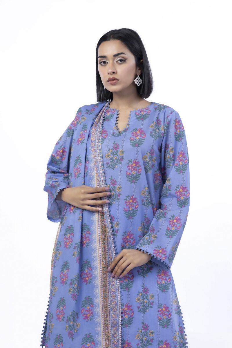 Printed | Cotton | Tailored 3 Piece | USD 22.50