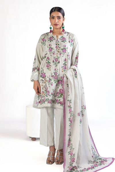 Embroidered | Lawn | Fabrics 3 Piece | USD 12.00